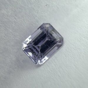 Natural Unheated Sapphire Emerald-Cut Purple Sapphire No Heat Sapphire Loose Gem